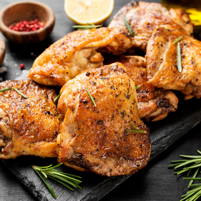 Chicken Thigh Tray Bake with Mediterranean Vibes