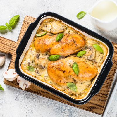 Game On: Pheasant Breasts in Creamy Wild Mushroom Sauce